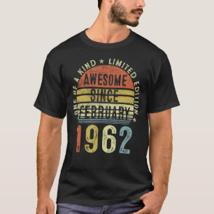 1962素晴らし年2月61歳から61歳のバール Tシャツ