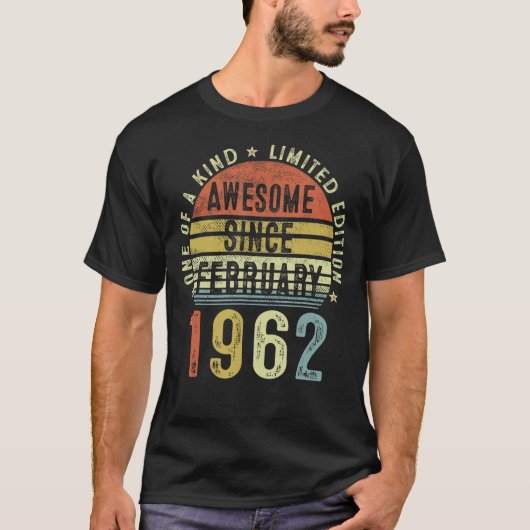 1962素晴らし年2月61歳から61歳のバール Tシャツ (正面)