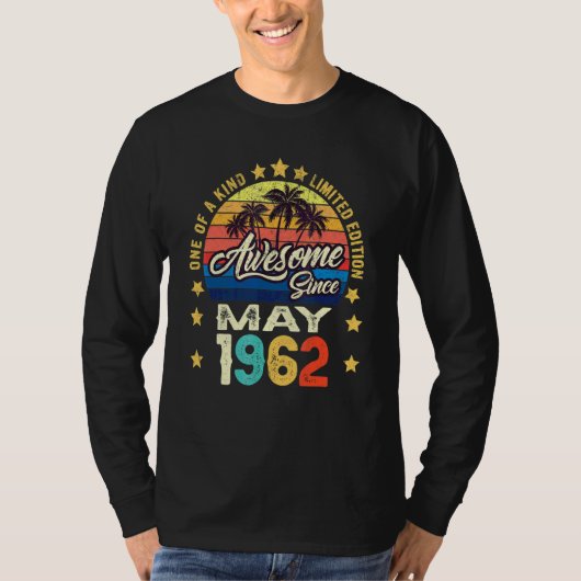 1962素晴らし年5月ヴィンテージ60誕生日以降 Tシャツ (正面)