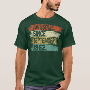 1962素晴らし年9月以来ヴィンテージ60誕生日 Tシャツ