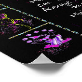 1962誕生年トリビアオンブラック ポスター (角)