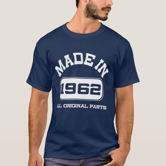 1962 生まれ 60歳の誕生日Tシャツ Tシャツ (正面)