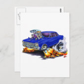 1962-65ノバダークブルーカー ポストカード (正面/裏面)