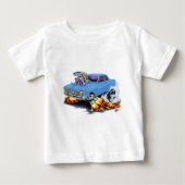 1962-65年の新星の淡いブルーの車 ベビーTシャツ (正面)