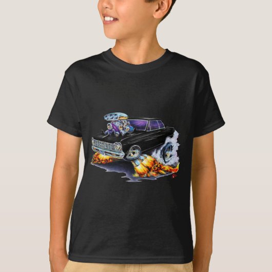 1962-65年の新星の黒い車 Tシャツ (正面)