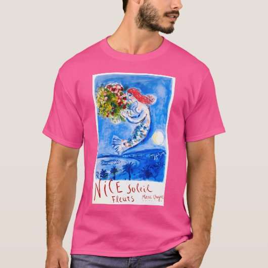 1962 Marc Chagall Nice Soleilフルーアフランス旅行 Tシャツ (正面)