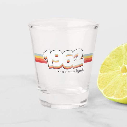 1962 The birth of legends ショットグラス (正面)