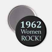 1962 Women Rock, 50誕生日 マグネット (正面/裏面)