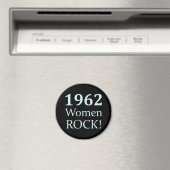 1962 Women Rock, 50誕生日 マグネット (インサイチュ (食洗機))