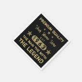 1963おもしろい年誕生日人伝説 スタンダードカクテルナプキン (角)