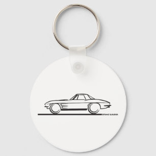 1963コルベットシングレイハードトップ キーホルダー