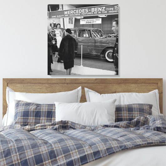 1963シカゴオートショーメルセデス・ベンツ自動車 キャンバスプリント (インサイチュ (寝室))