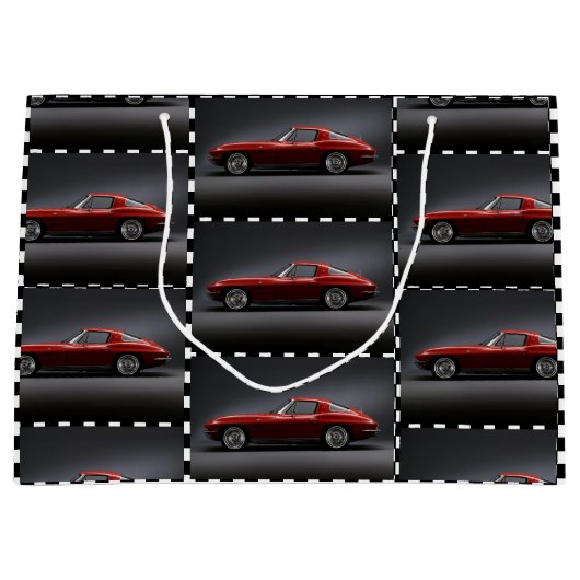 1963シボレーのコルベット分割窓 ラージペーパーバッグ (正面)