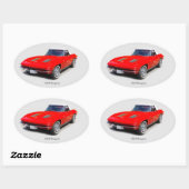 1963スティッカー 楕円形シール (シート)