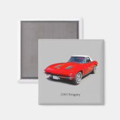 1963スティングレイ磁石 マグネット (正面/裏面)