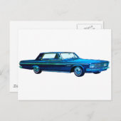 1963プリマススポーツフューリー ポストカード (正面/裏面)