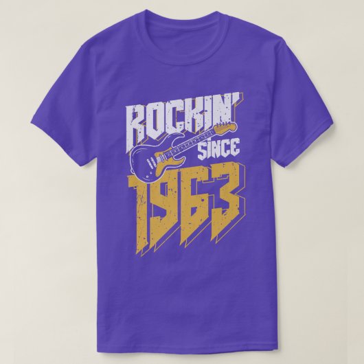 1963年からロックンロックヴィンテージファン59th Bir Tシャツ (デザイン正面)
