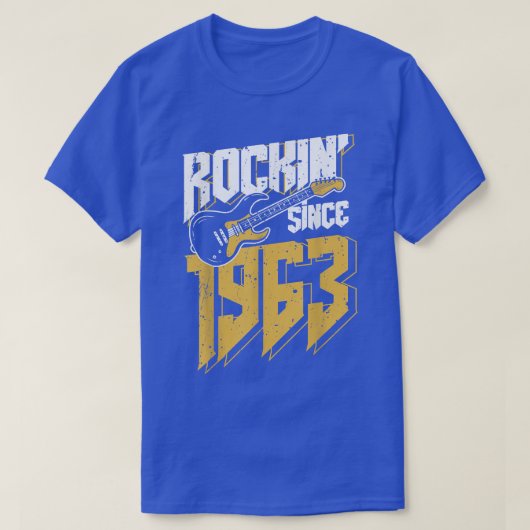 1963年からロックンロックヴィンテージファン59th Bir Tシャツ (デザイン正面)