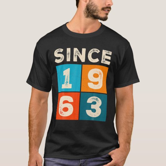 1963年から60素晴らし番目の誕生日 Tシャツ (正面)