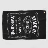 1963年に作られ、2023年素晴らしの60年 ゴルフタオル (横)