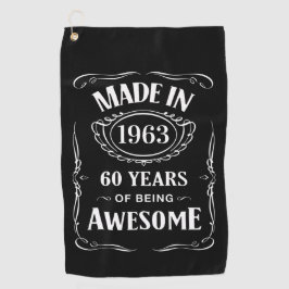1963年に作られ、2023年素晴らしの60年 ゴルフタオル