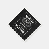 1963年に作られ、2023年素晴らしの60年 スタンダードカクテルナプキン (角)