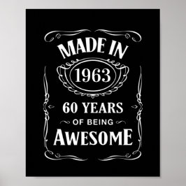 1963年に作られ、2023年素晴らしの60年 ポスター