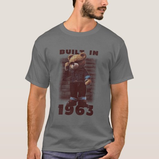 1963年に建てられた彼のためのB-dayギフト | 60歳 Tシャツ (正面)