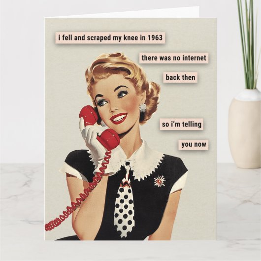 1963年に擦り膝 カード (正面)