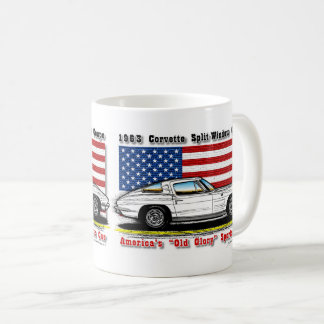 1963年のコルベットのクーペのコーヒー・マグ コーヒーマグカップ