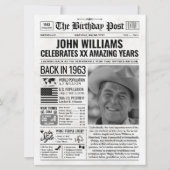 1963年の新聞スタイルの誕生日カード、トレンド シーズンカード (正面)