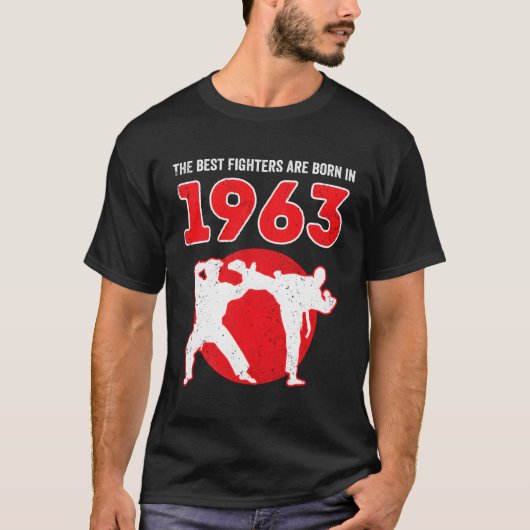 1963年の空手生まれテコンドー60 Tシャツ (正面)