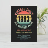 1963年の誕生日素晴らしパーティー60年 招待状 (スタンド正面)