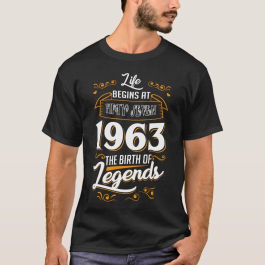 1963年の誕生 Tシャツ (正面)
