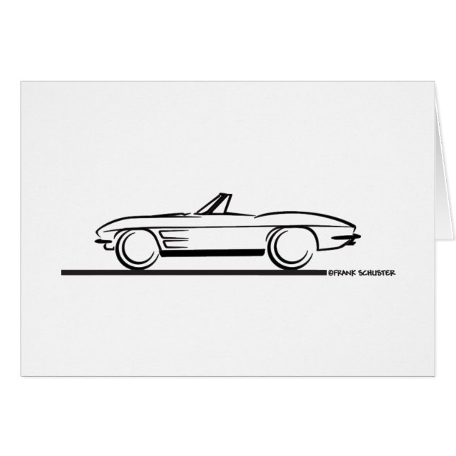 1963年コルベットコンバーチブル (正面横)