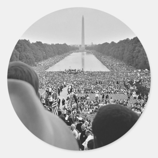 1963年ワシントンD.C.に対する公民権運動 ラウンドシール (正面)