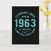 1963年ヴィンテージ誕生日 カード (黄色い花)