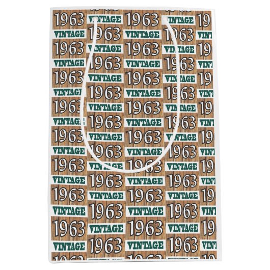 1963年生まれ中抱き枕 ミディアムペーパーバッグ (正面)