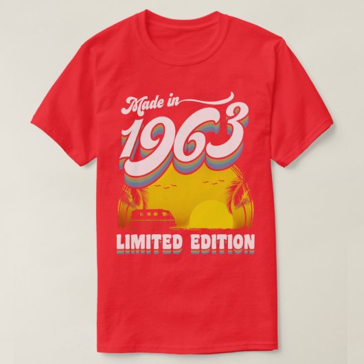 1963年生まれ 60歳の誕生日ギフト 60周年 Tシャツ (デザイン正面)