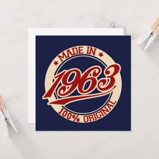 1963年製 カード (正面/裏面インサイチュ)