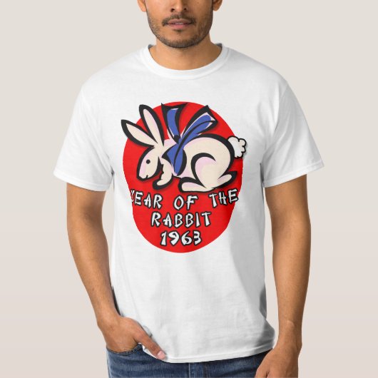 1963年間のウサギの服装およびギフト Tシャツ (正面)