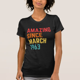 1963年3月58おもしろい誕生日GIF以降 Tシャツ