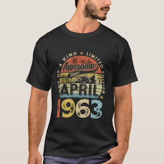1963年4素晴らし月60日 Tシャツ (正面)