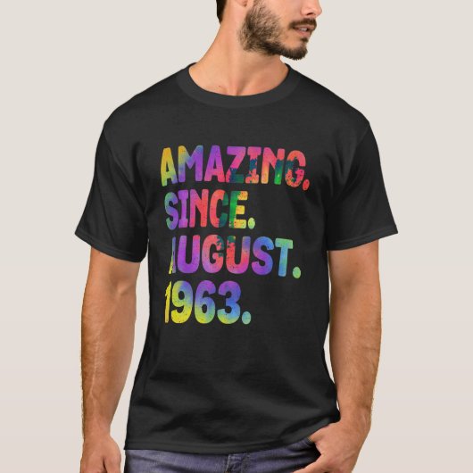 1963年60威厳がある歳の誕生日から驚き Tシャツ (正面)