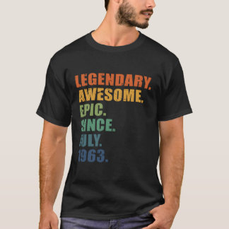 1963年7月60周年記念60日 Tシャツ