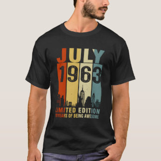 1963年7月60歳素晴らし Tシャツ