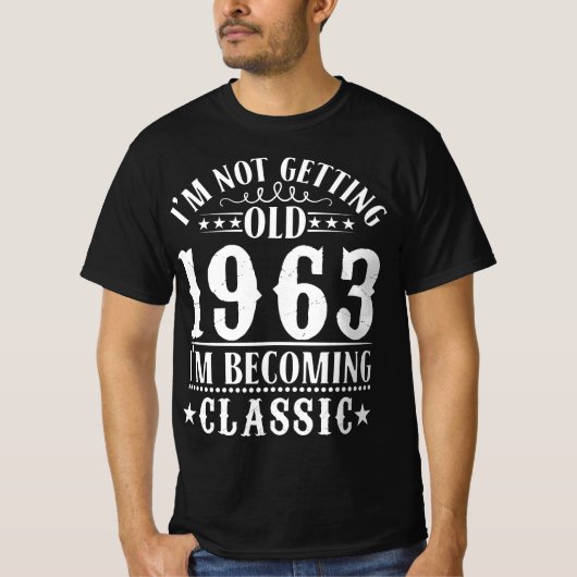 1963年 – クラシックヴィンテージスタイル Tシャツ (正面)