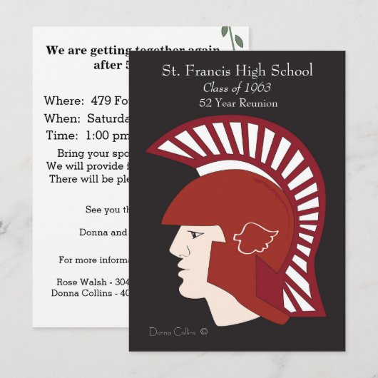 1963年 招待状 (正面/裏面)