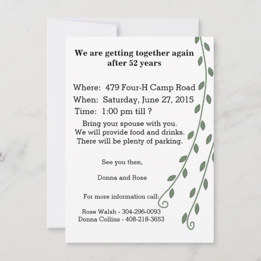 1963招待状 招待状 (裏面)