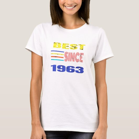 1963最高の年から私の誕生日美しいデザイン Tシャツ (正面)